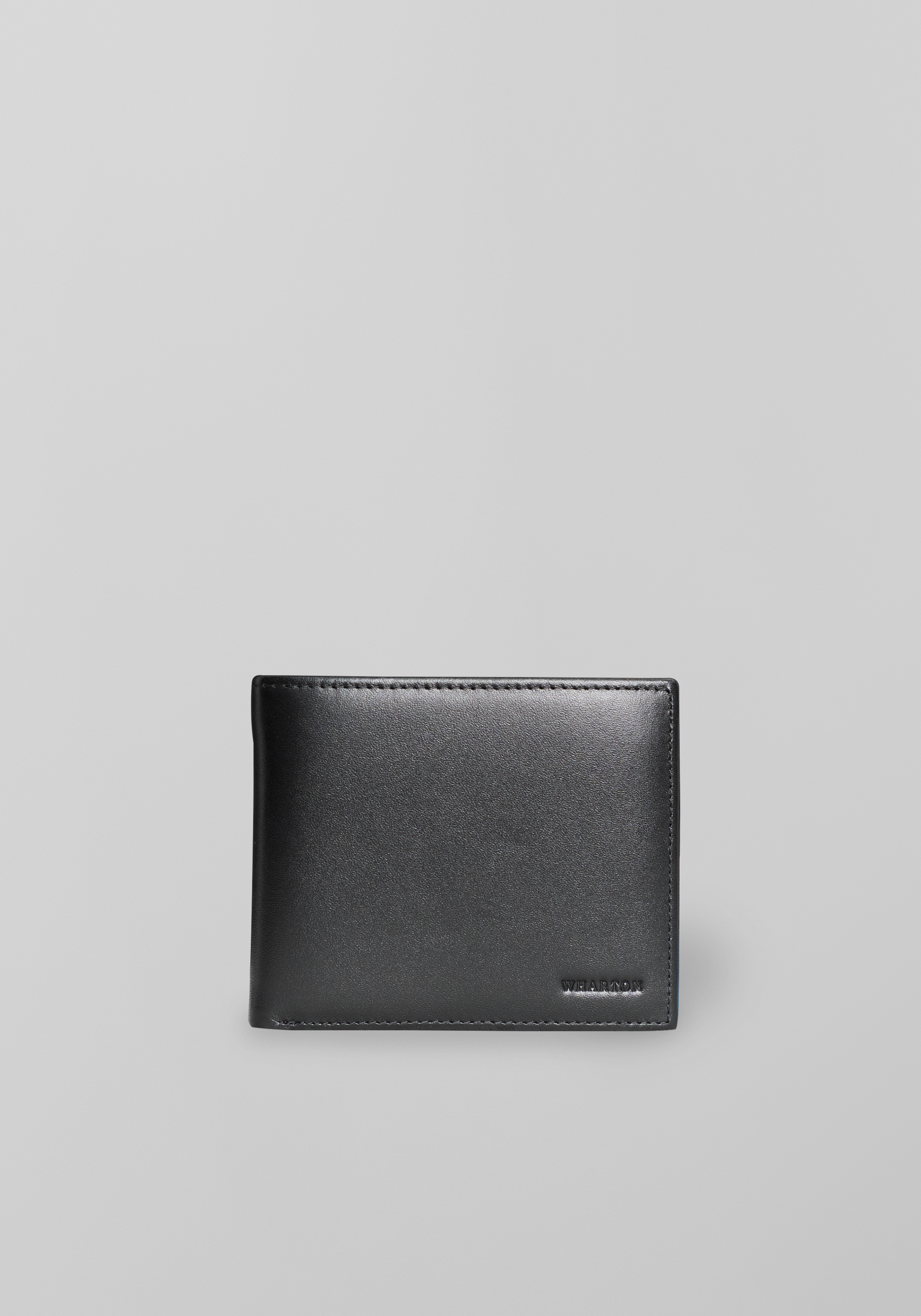 Slim Cowhide Leather Bi-fold Wallet