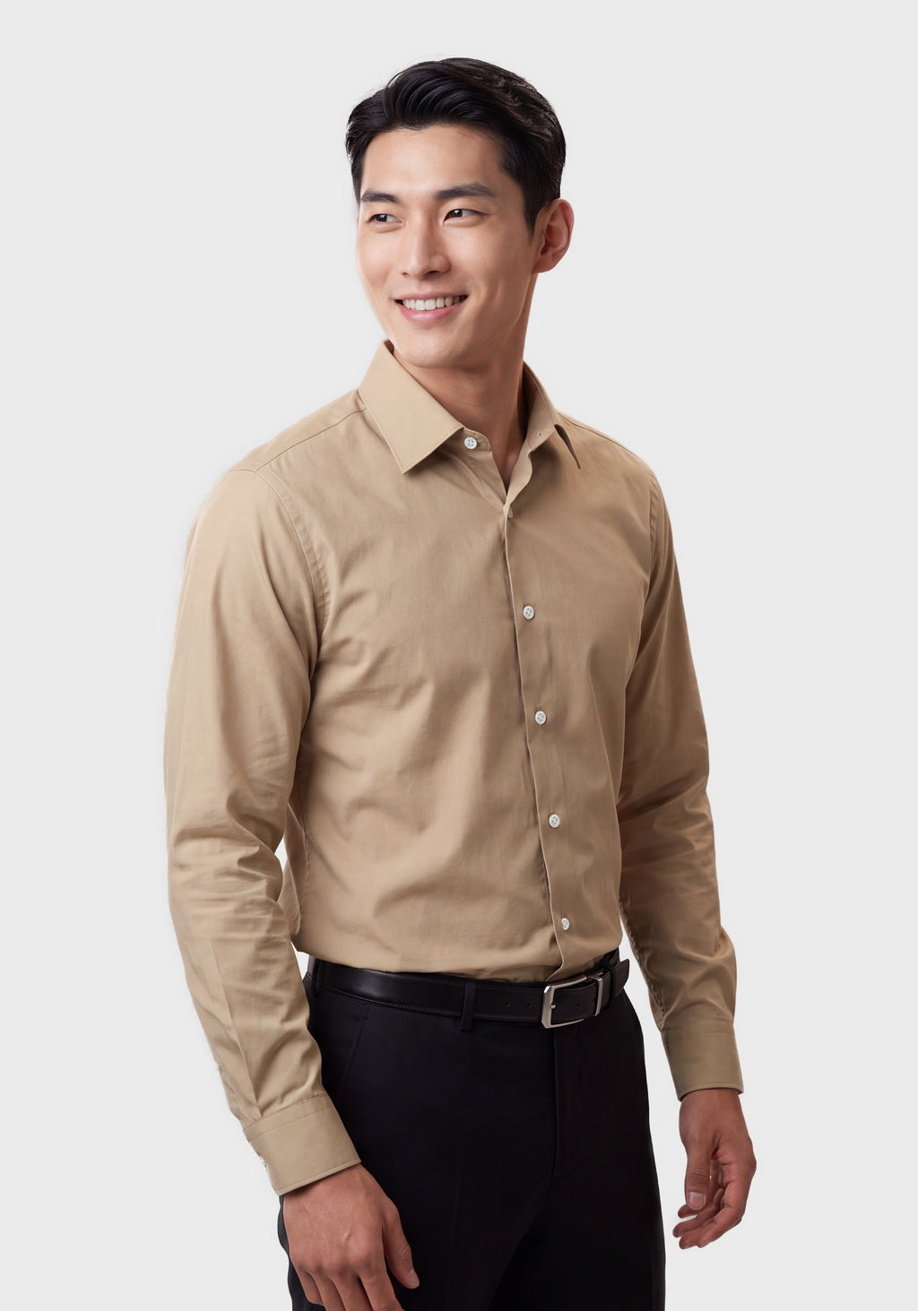 Performance-Stretch Slim-Fit Shirt in Poplin