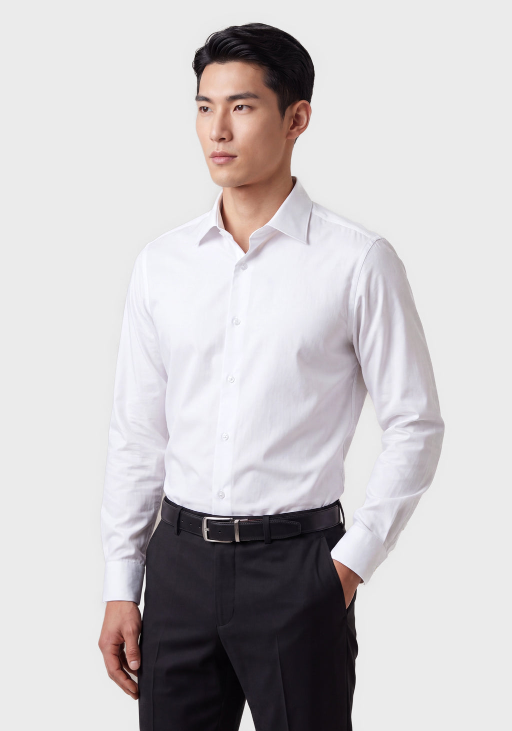 Performance-Stretch Slim-Fit Shirt in Poplin*