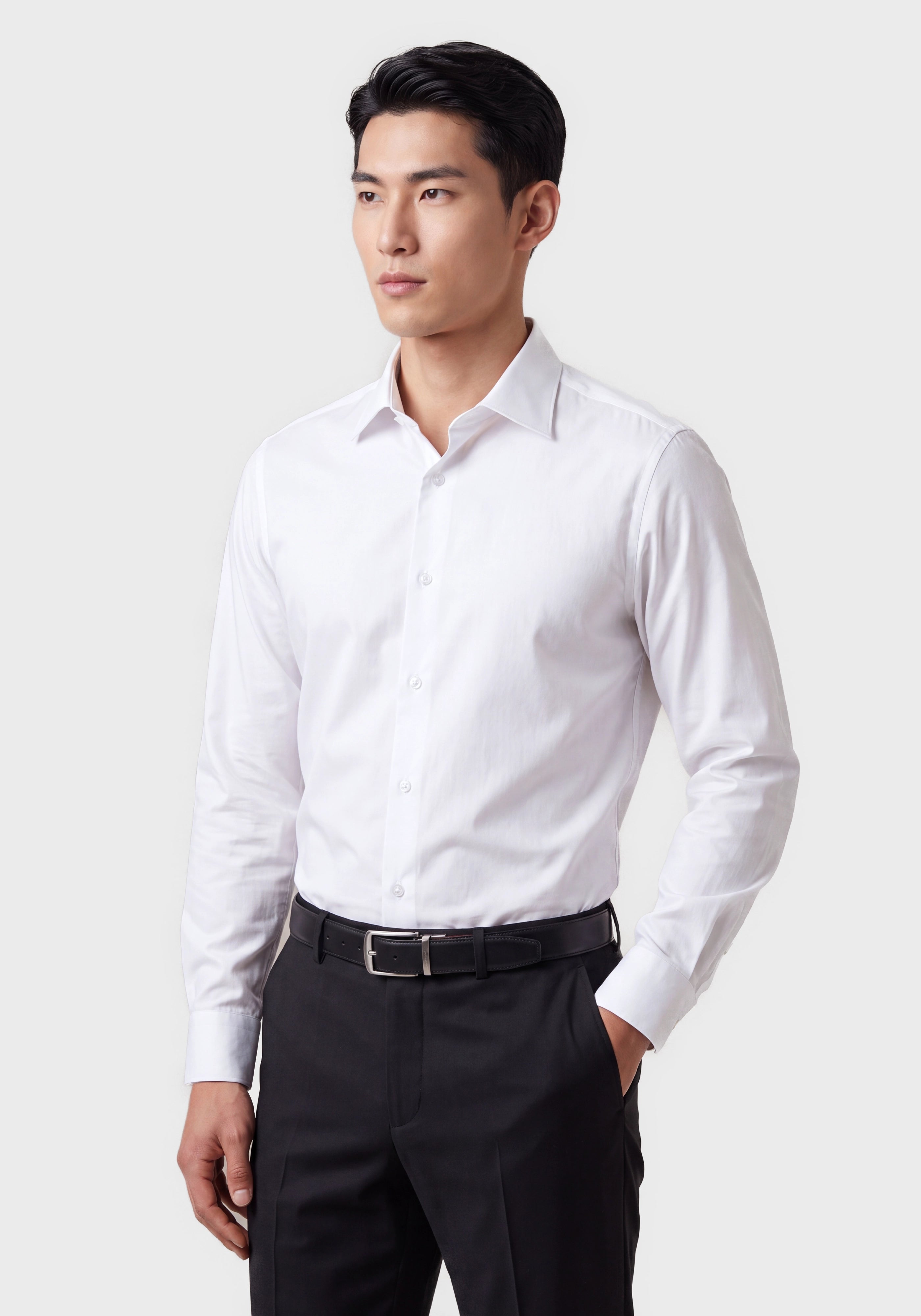 Performance-Stretch Slim-Fit Shirt in Poplin*