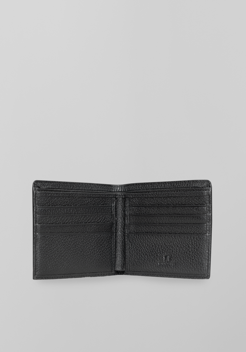 Slim Cowhide Leather Bi-fold Wallet