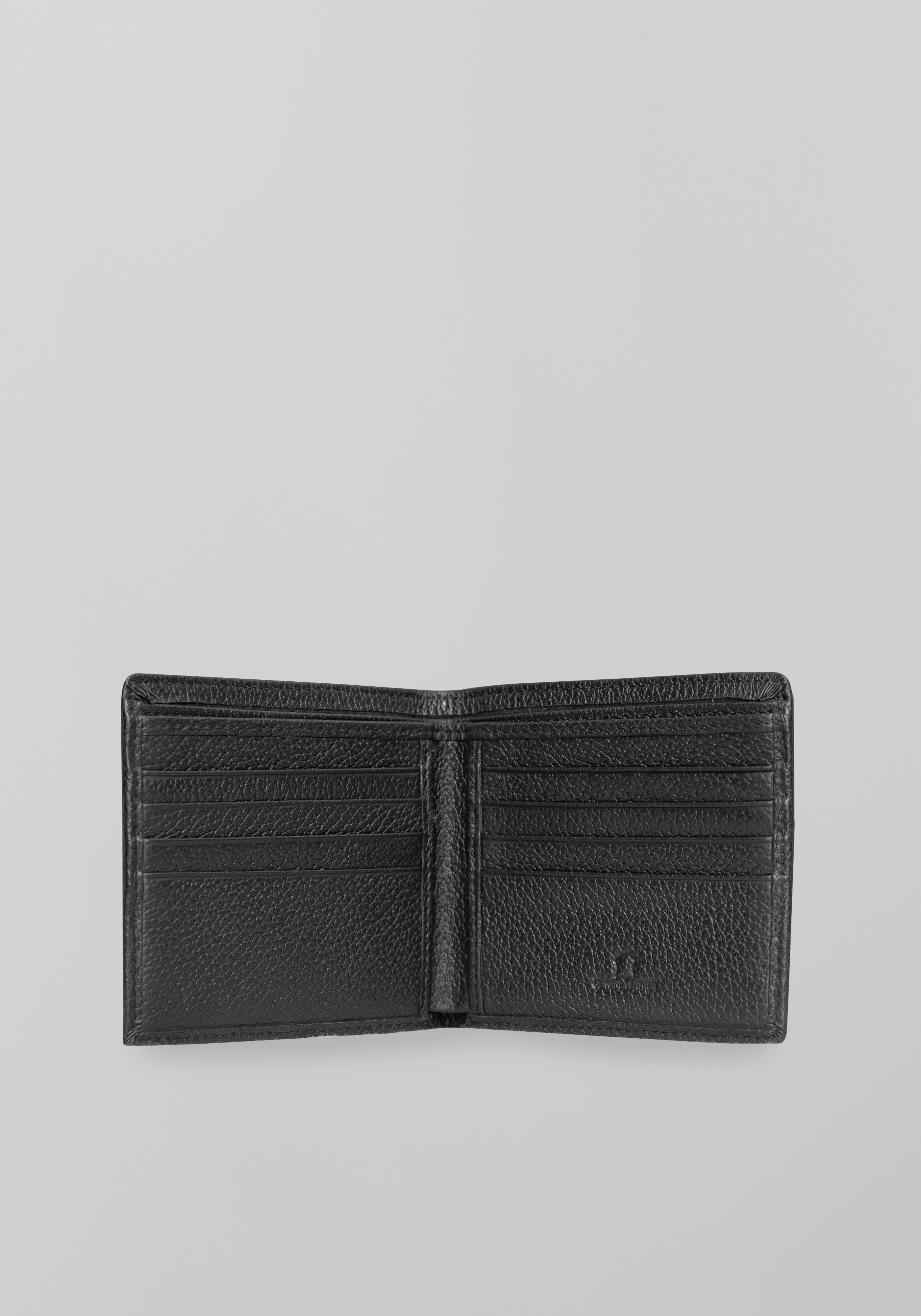 Slim Cowhide Leather Bi-fold Wallet