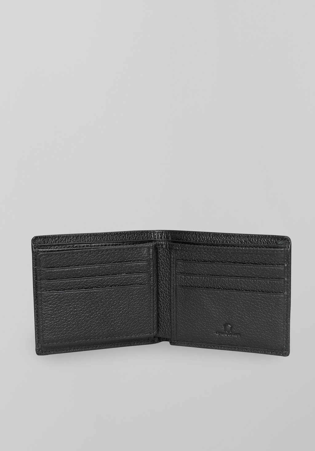 Slim Cowhide Leather Bi-fold Wallet