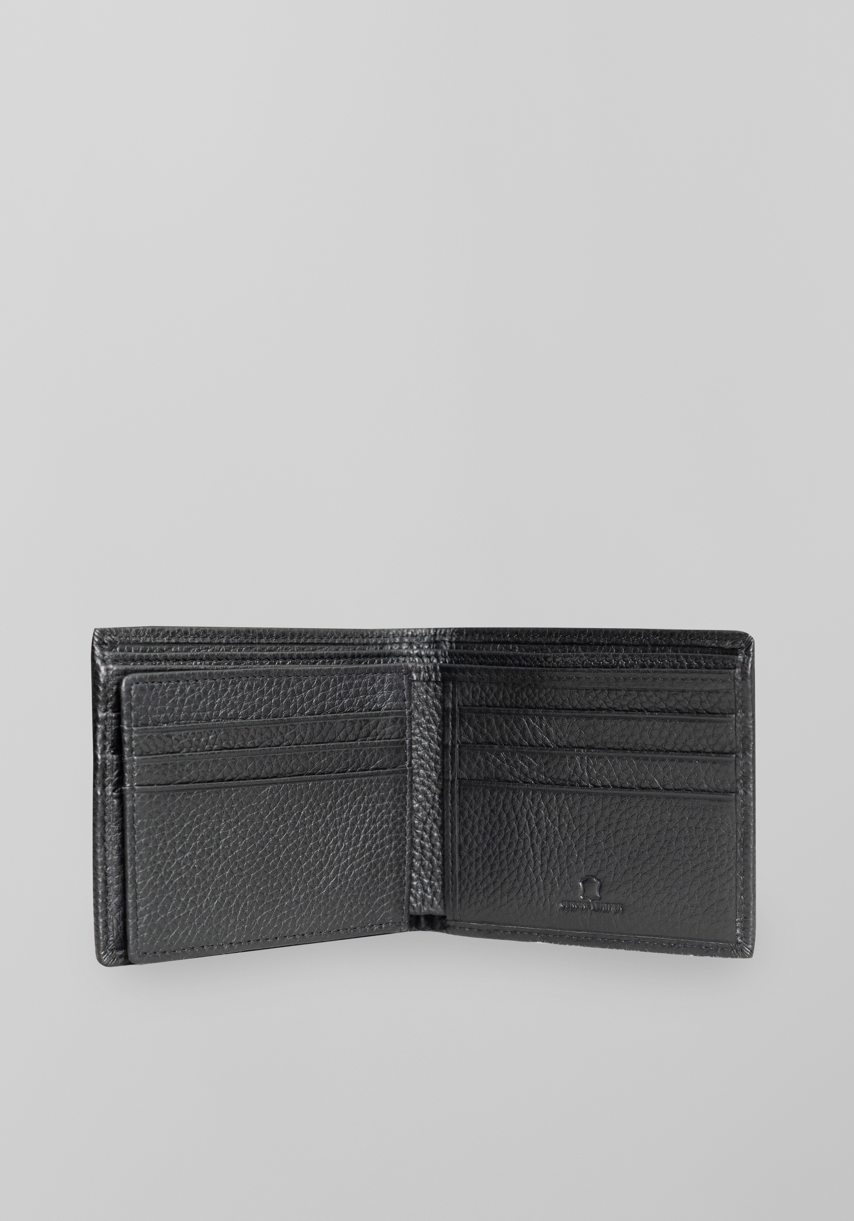 Slim Cowhide Leather Bi-fold Wallet