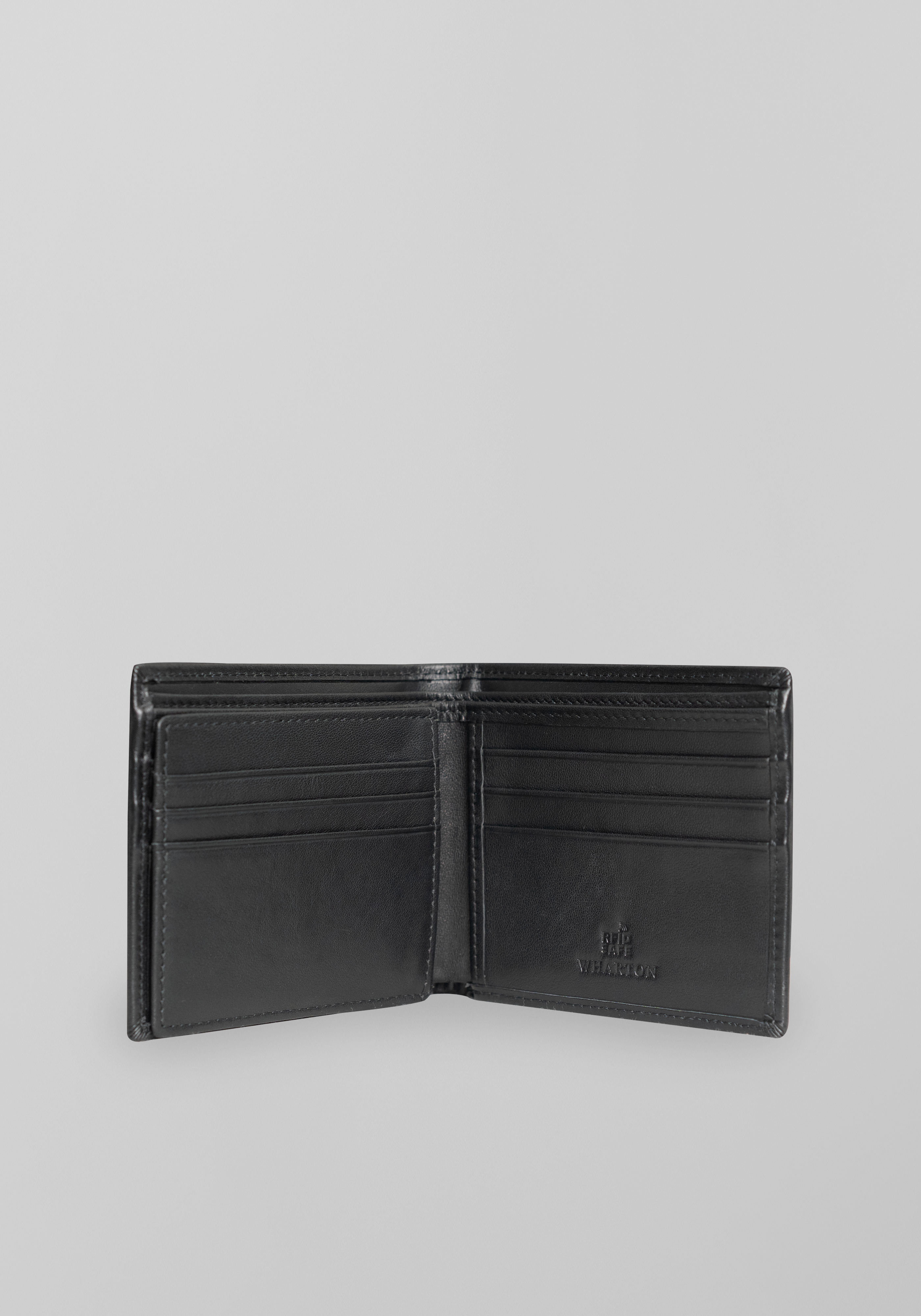Slim Cowhide Leather Bi-fold Wallet