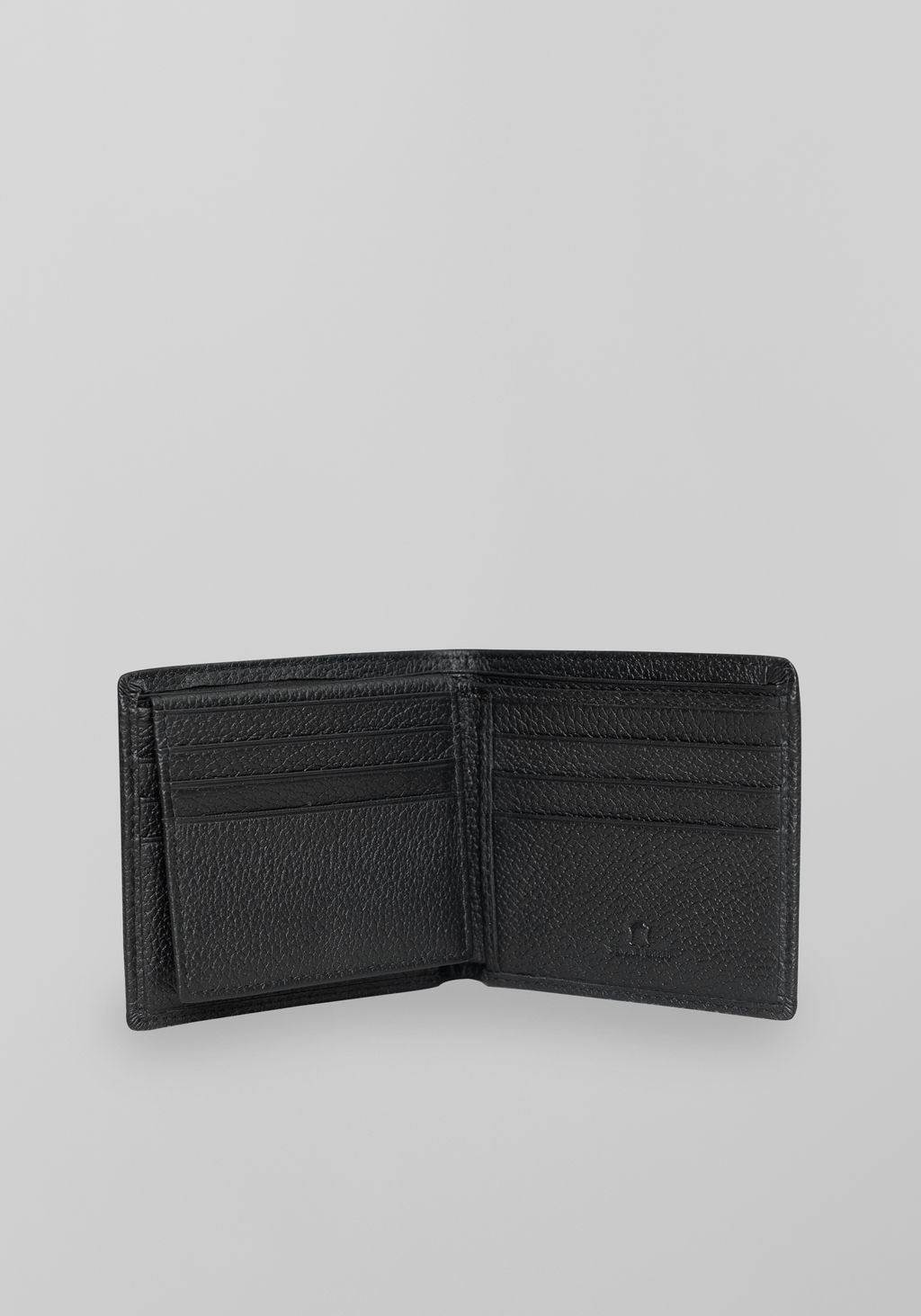 Slim Cowhide Leather Bi-fold Wallet