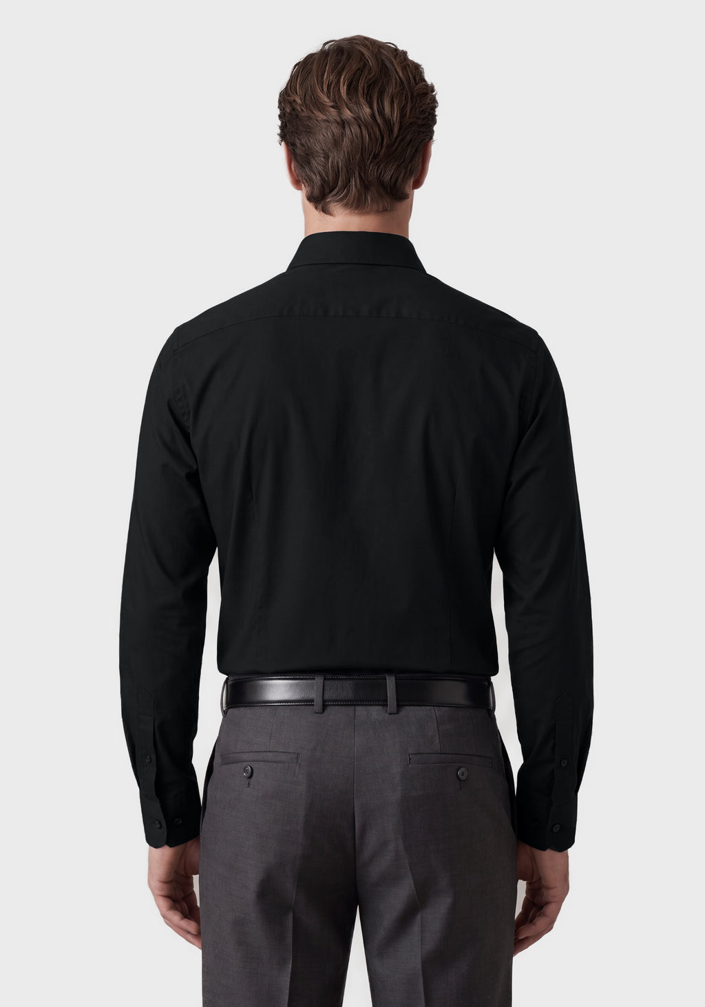 Performance-Stretch Slim-Fit Shirt in Poplin**