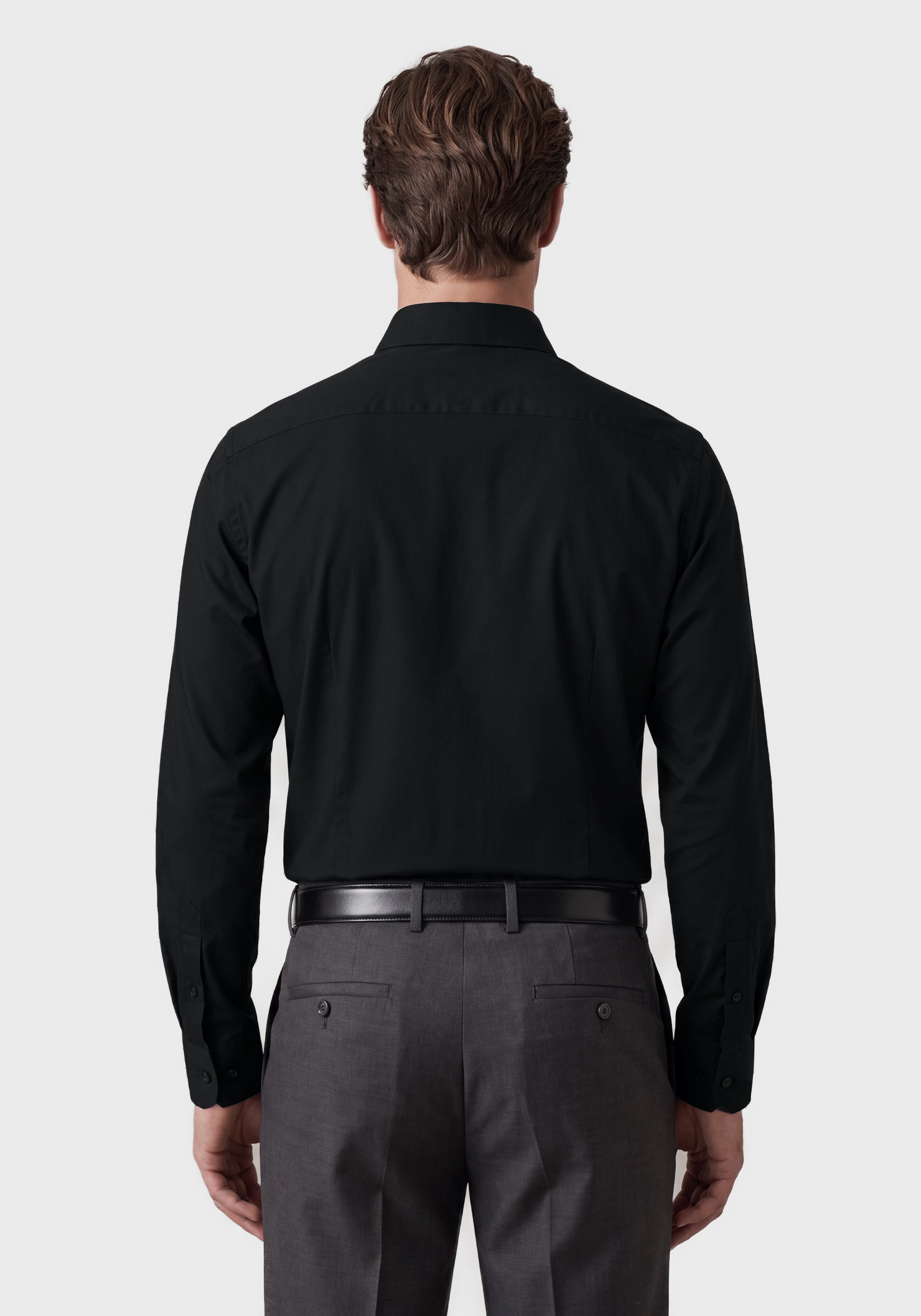 Performance-Stretch Slim-Fit Shirt in Poplin**