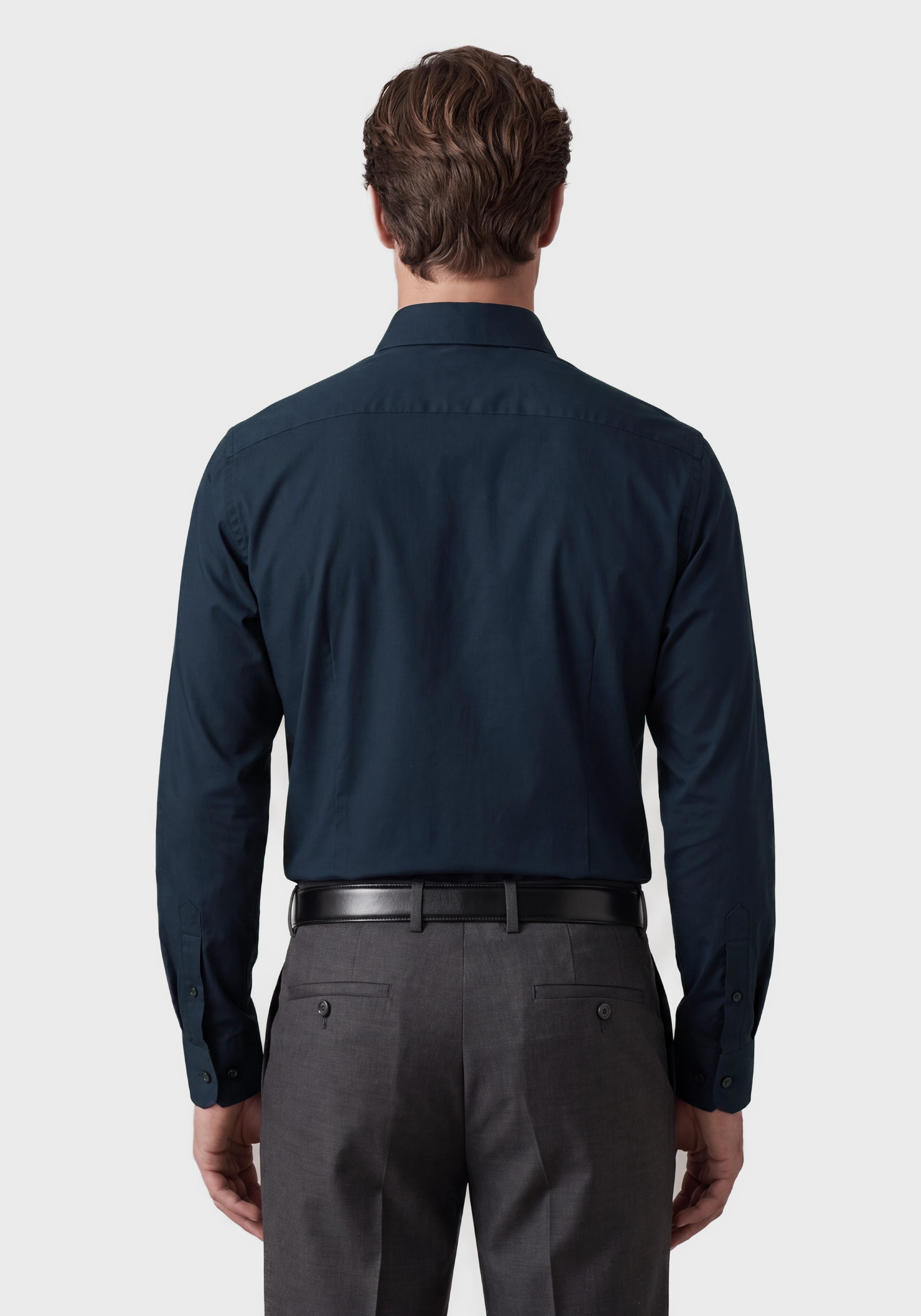 Performance-Stretch Slim-Fit Shirt in Poplin***