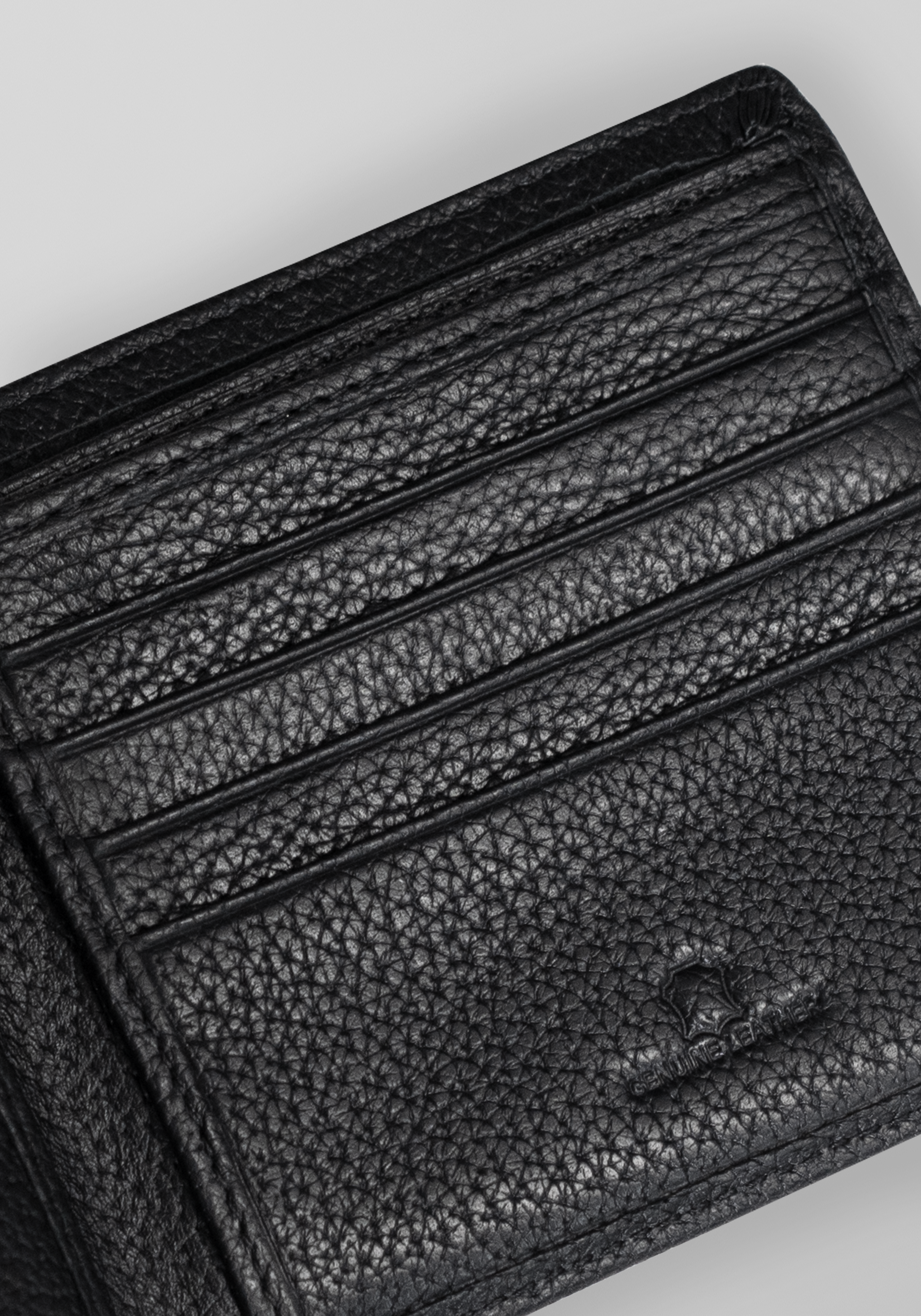 Slim Cowhide Leather Bi-fold Wallet