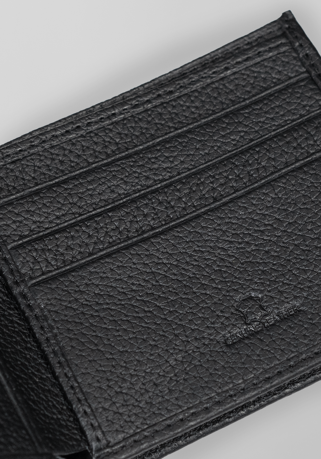 Slim Top Grain Cowhide Leather Bi-fold Wallet