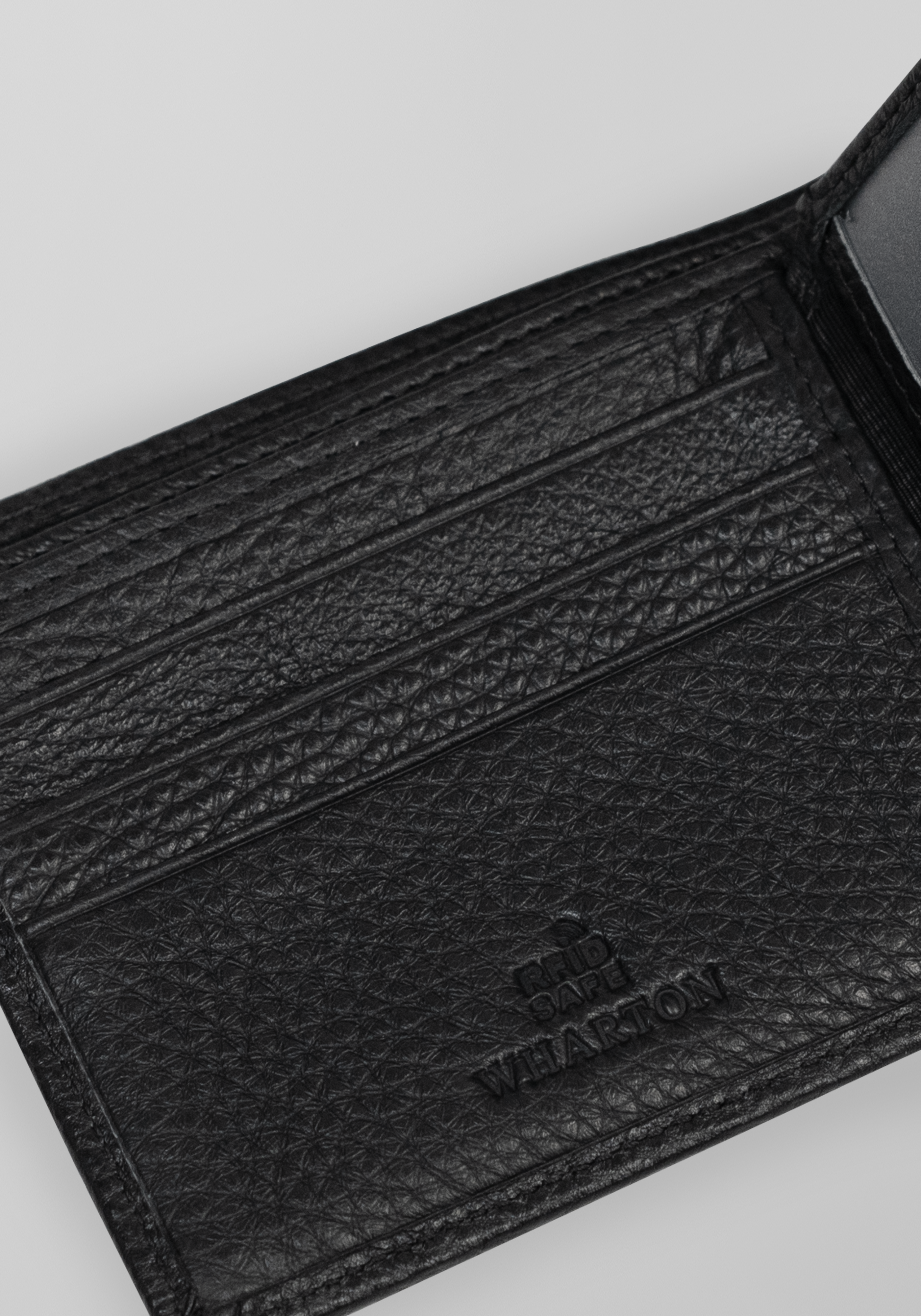 Slim Cowhide Leather Bi-fold Wallet