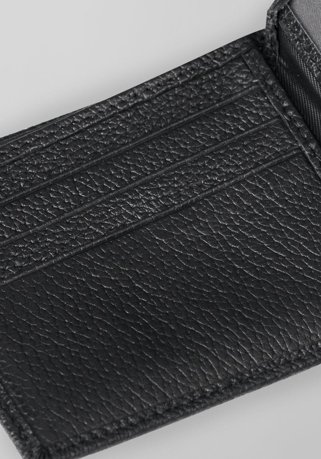 Slim Cowhide Leather Bi-fold Wallet