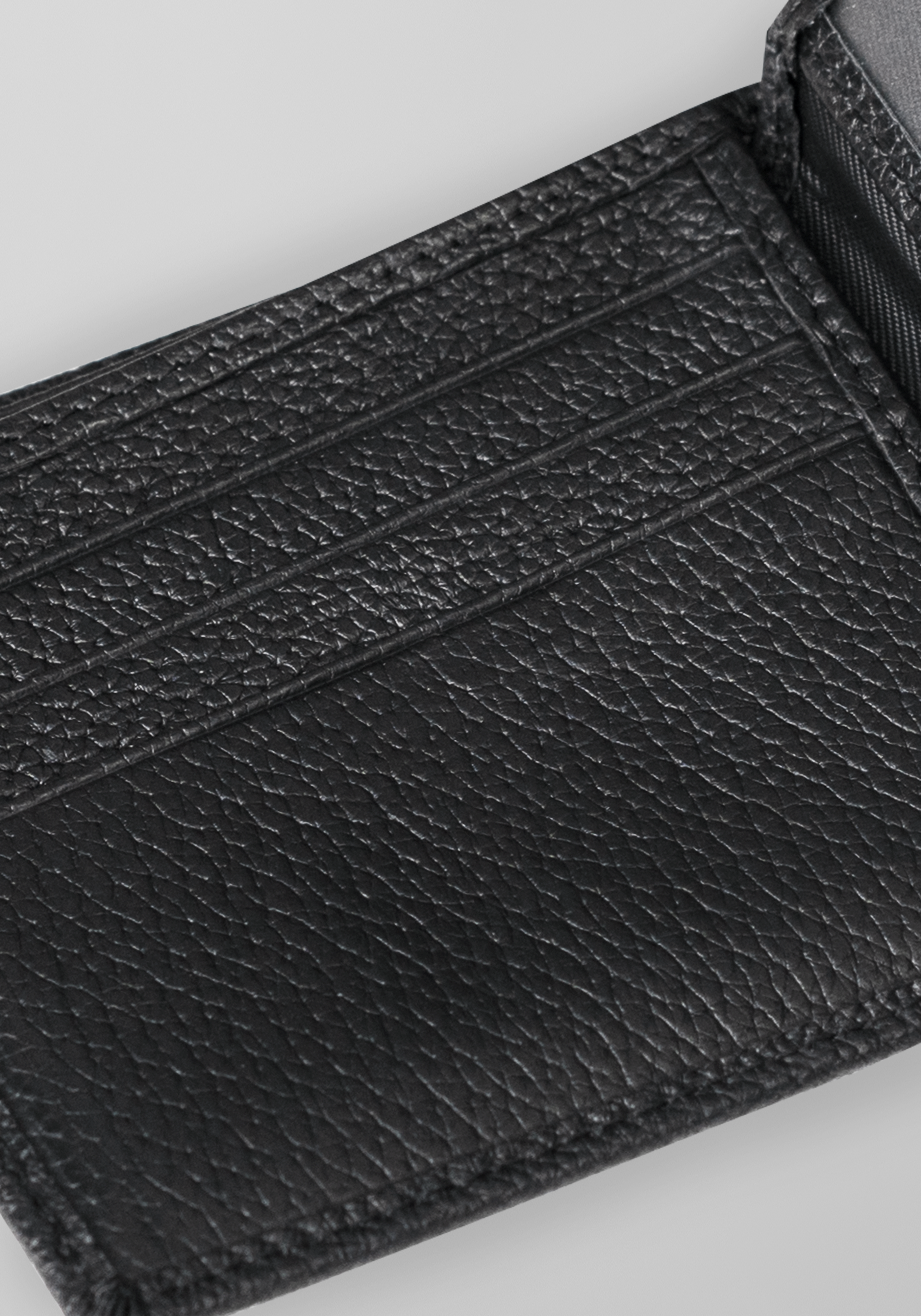 Slim Cowhide Leather Bi-fold Wallet