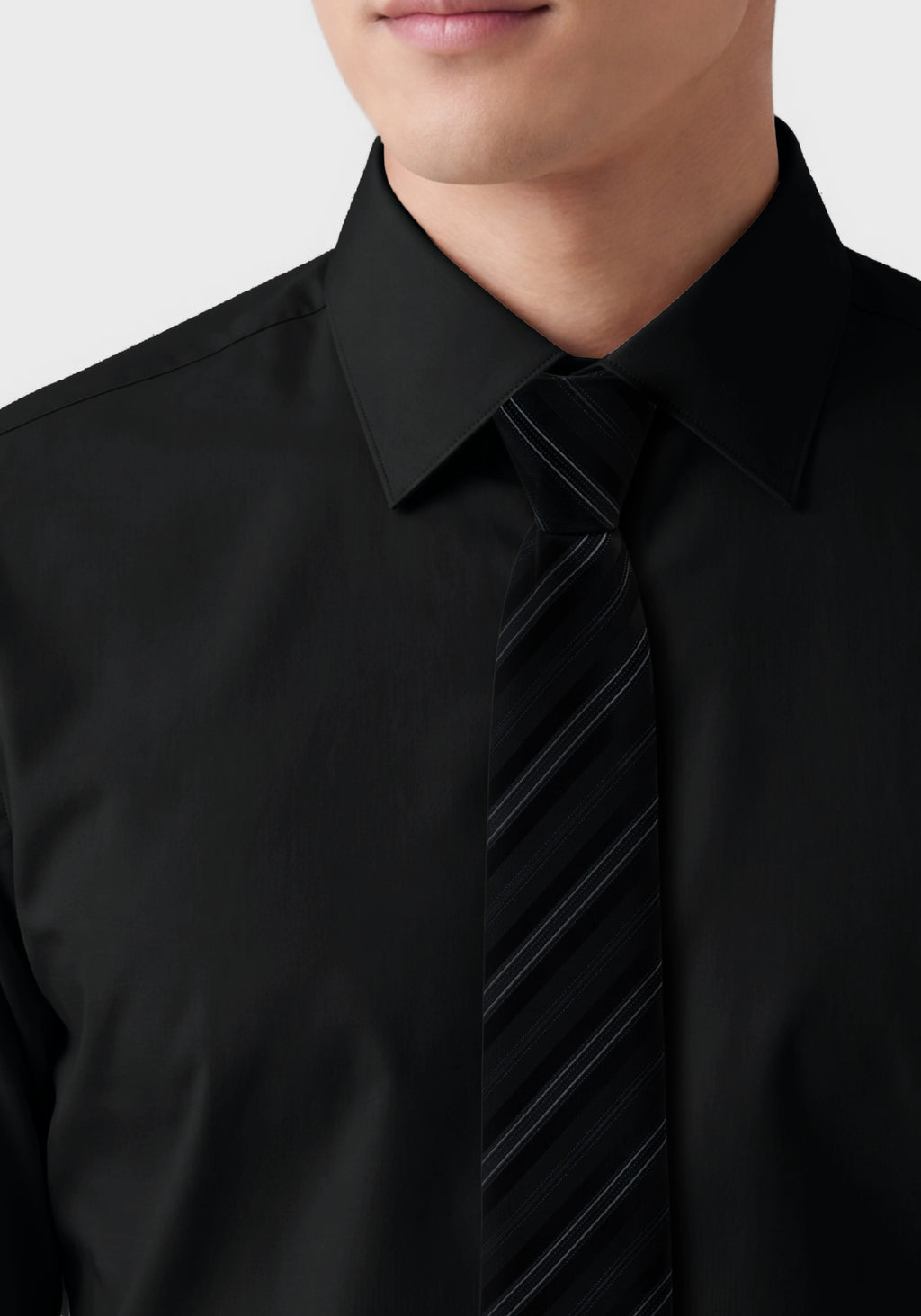 Performance-Stretch Slim-Fit Shirt in Poplin**