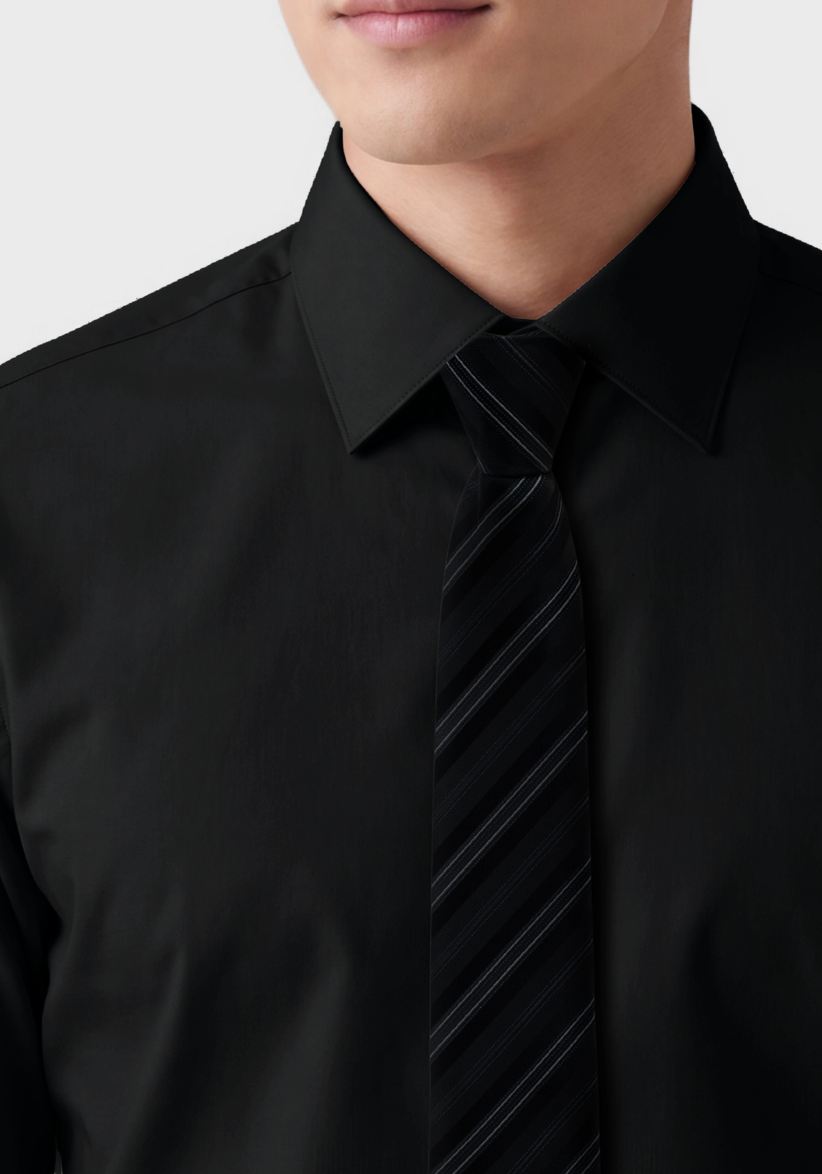 Performance-Stretch Slim-Fit Shirt in Poplin**