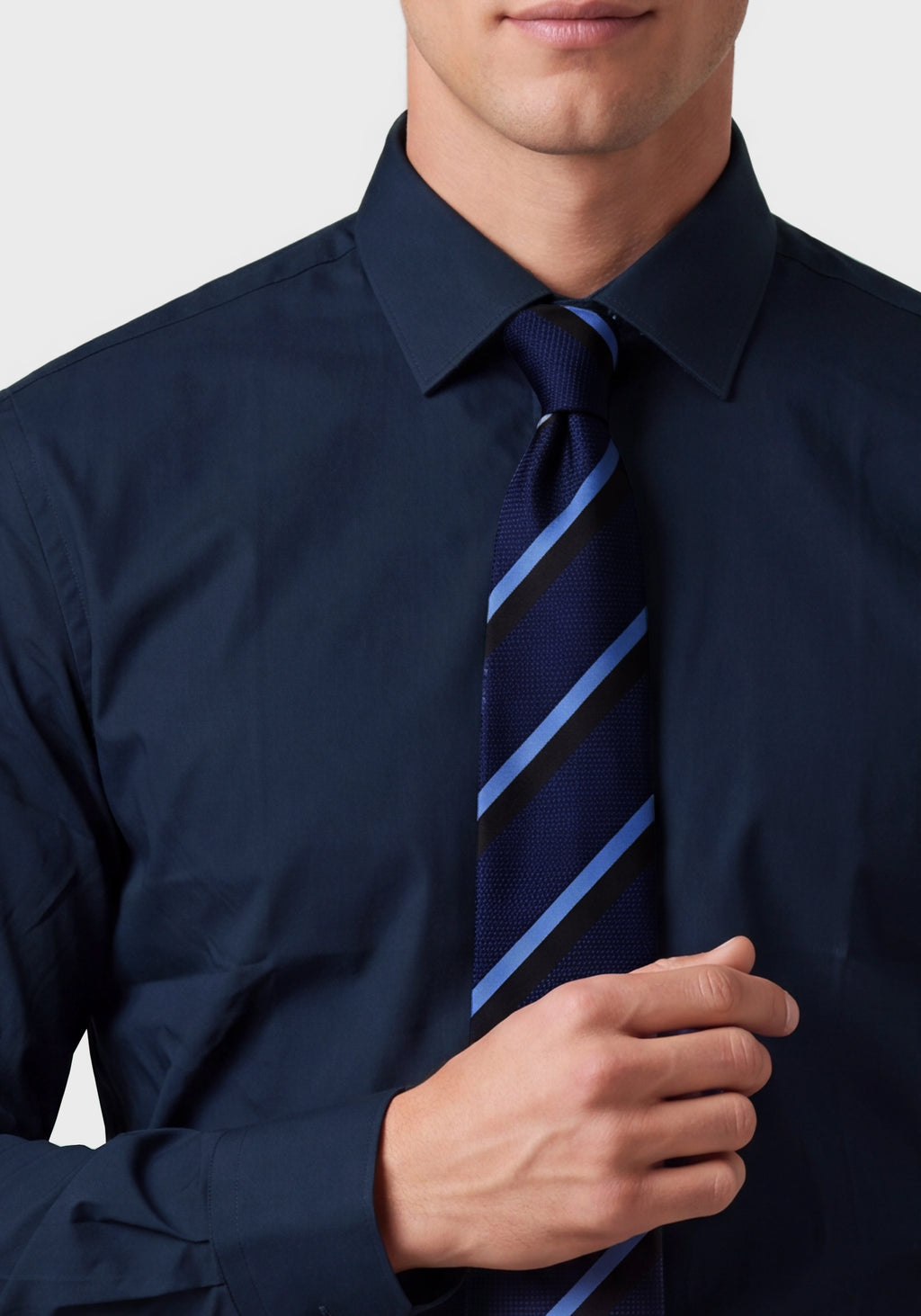 Performance-Stretch Slim-Fit Shirt in Poplin***