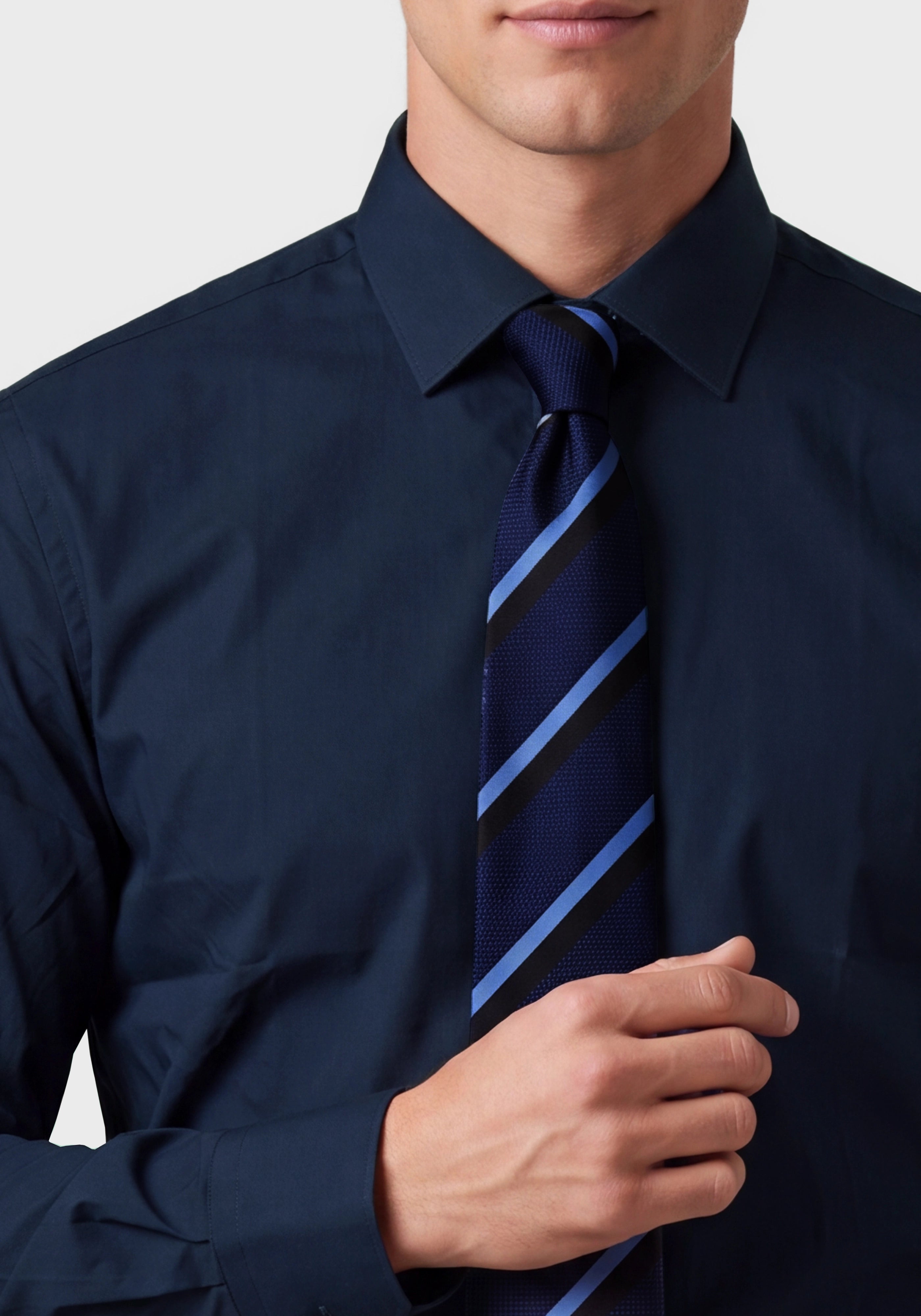 Performance-Stretch Slim-Fit Shirt in Poplin***