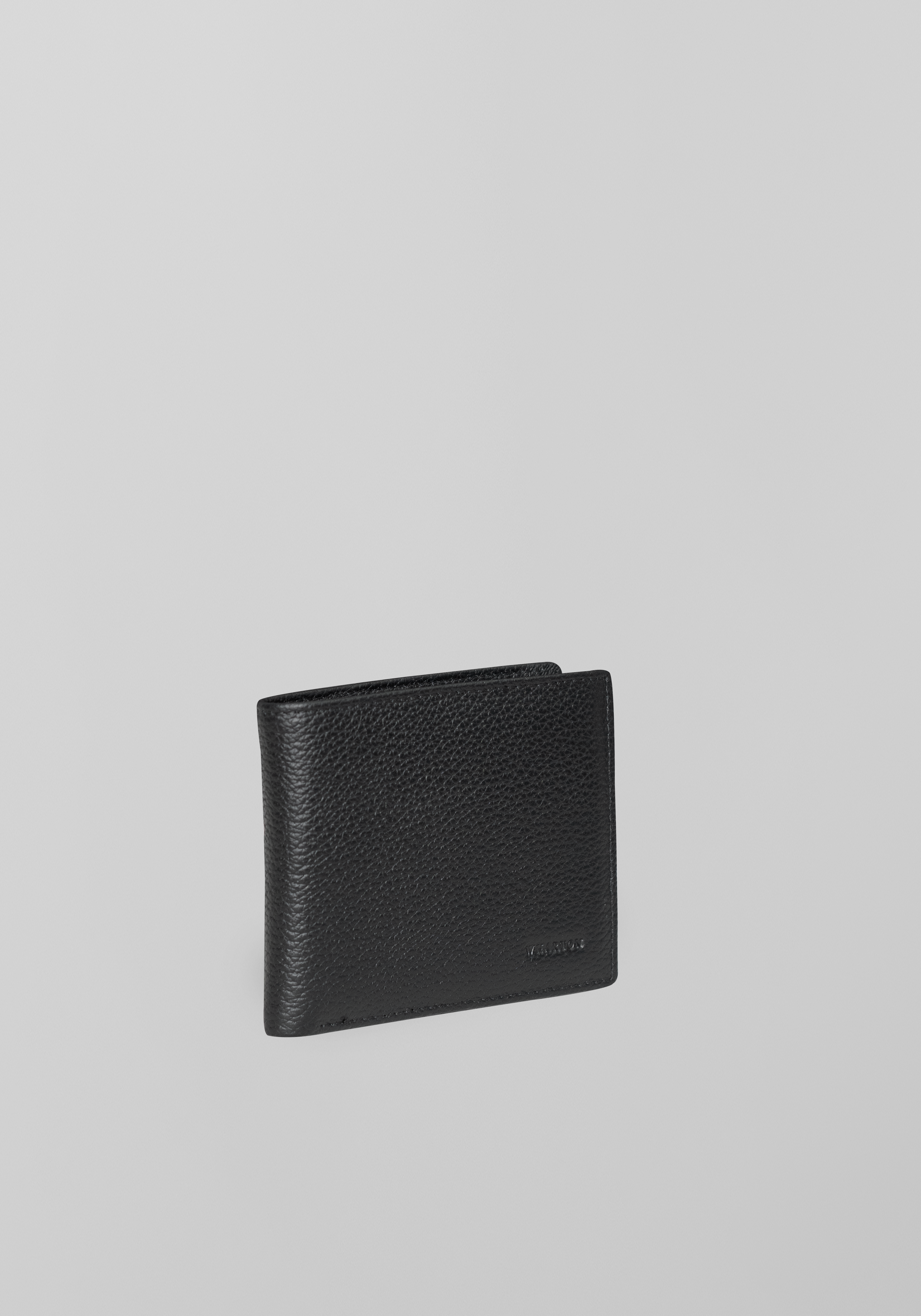 Slim Cowhide Leather Bi-fold Wallet