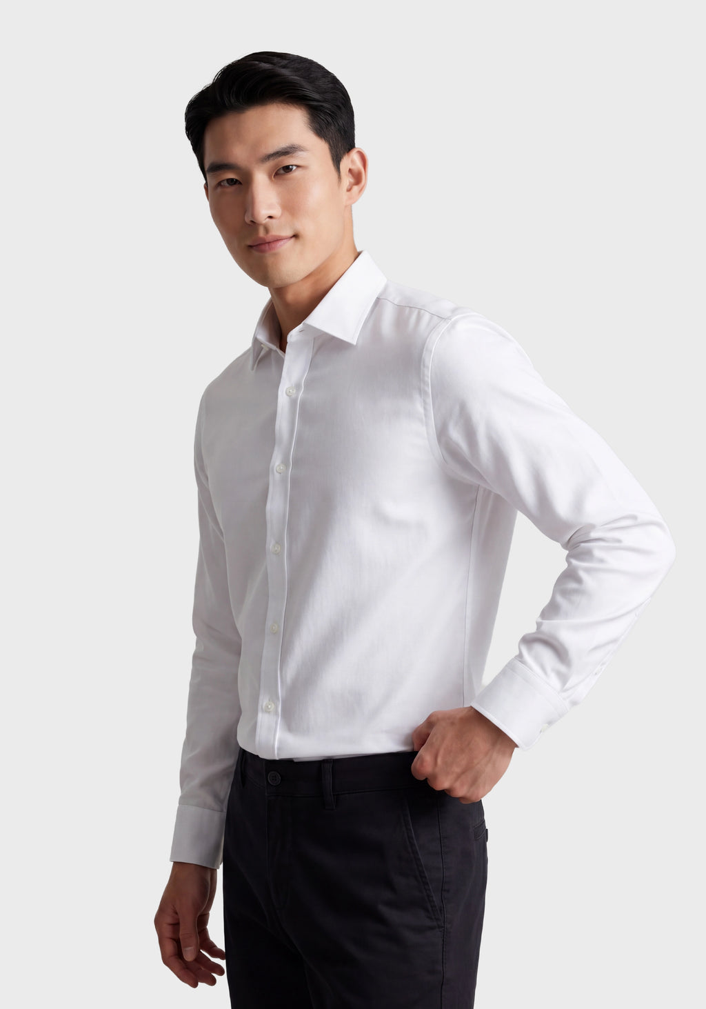 Slim-Fit Shirt in Easy-Iron Dobby