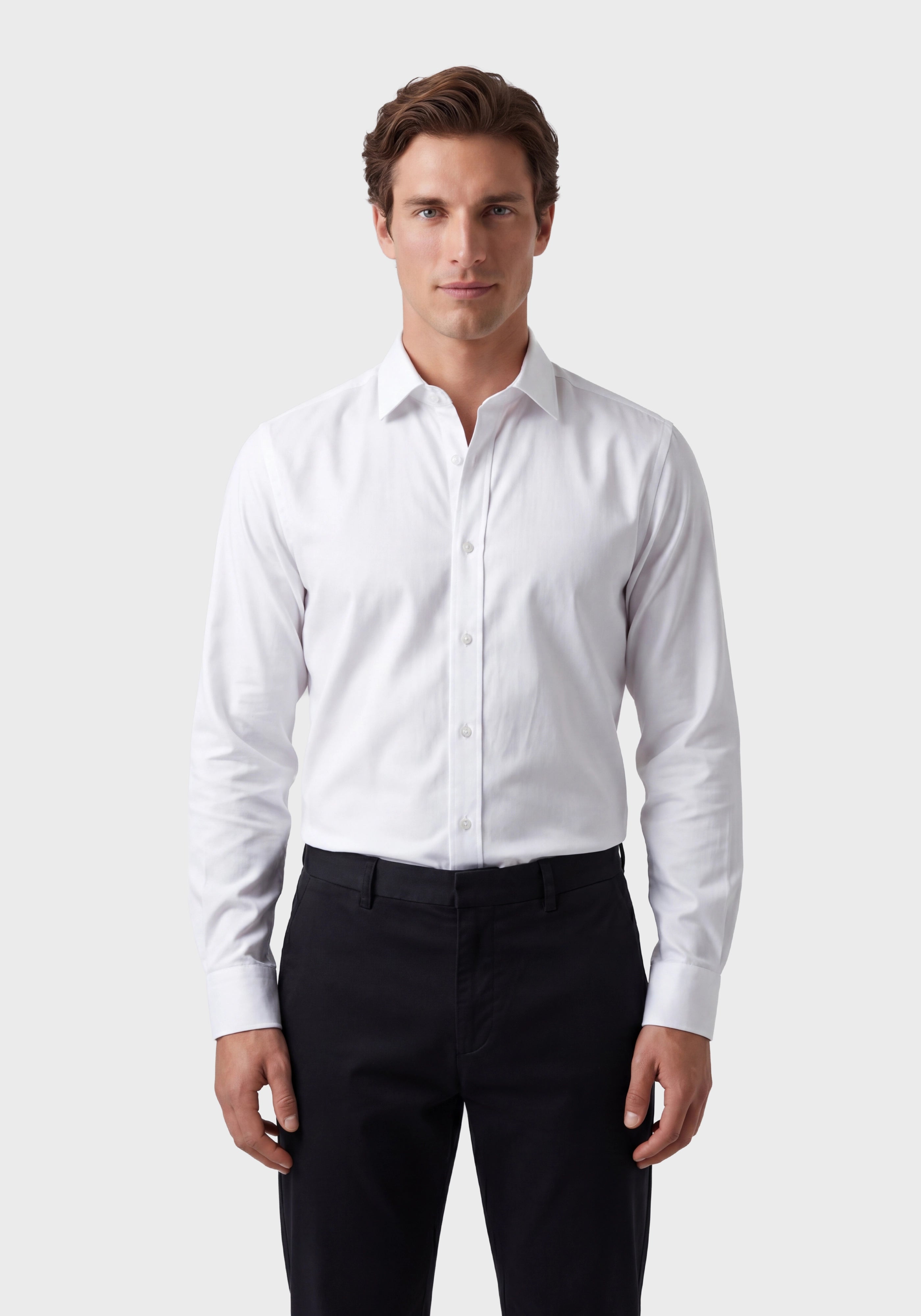 Slim-Fit Shirt in Easy-Iron Dobby