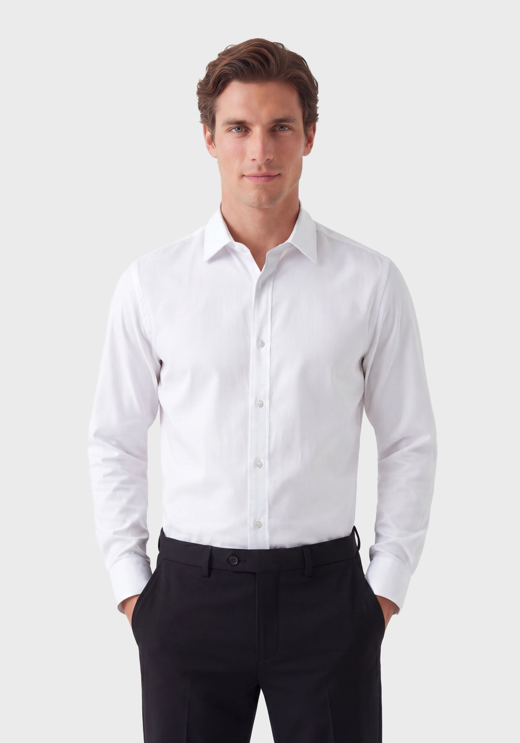 Slim-Fit Shirt in Easy-Iron Dobby