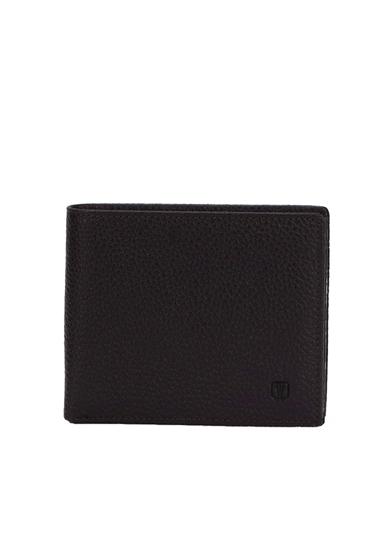 W Leather Bi-Fold Wallet