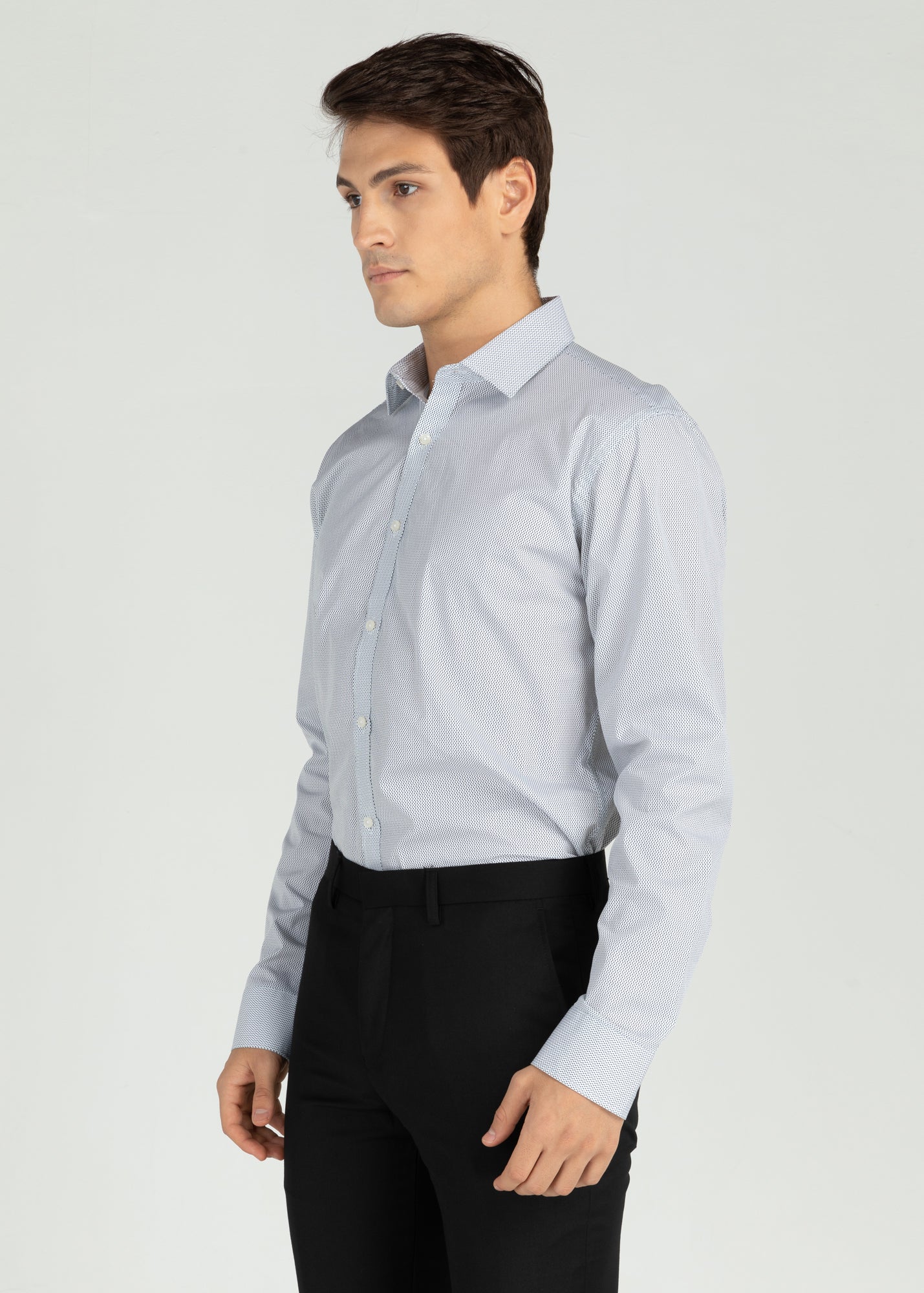 BlueChip Premium Fine cotton printed dress shirt