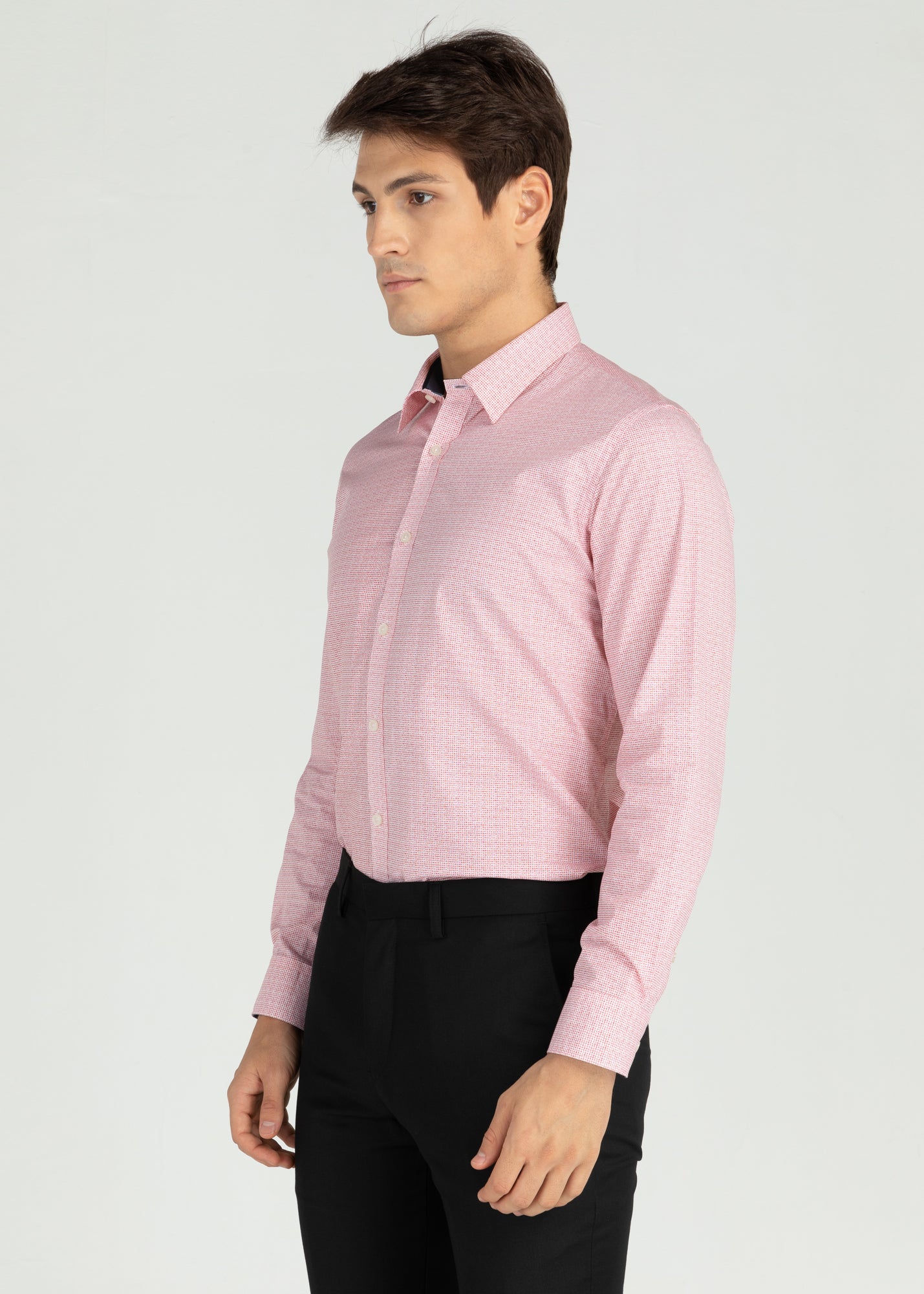 Wharton Printed Shirt with Inner Contrast Detail