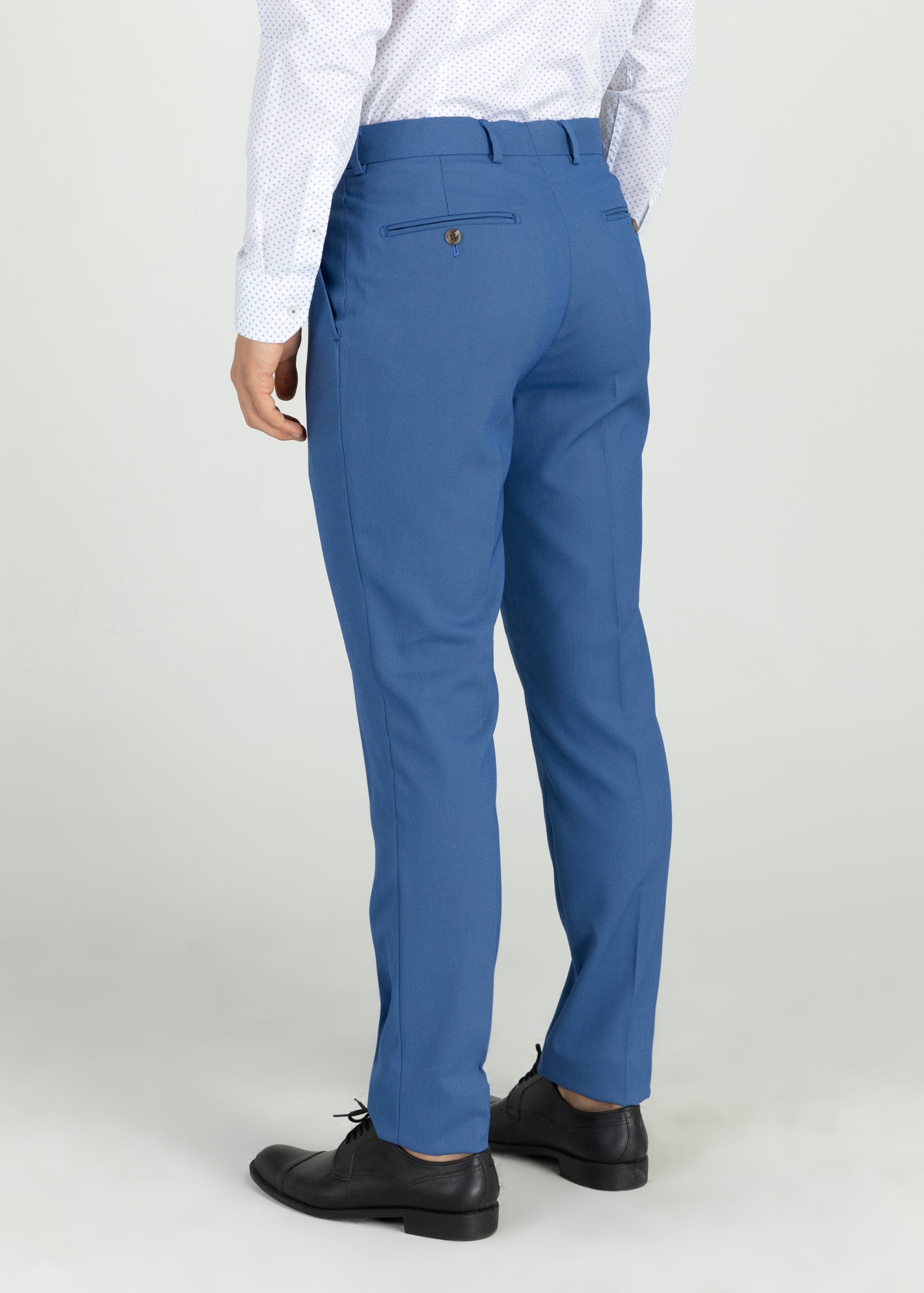 Extra-Slim Fit Trousers in Textured Stretch Fabric