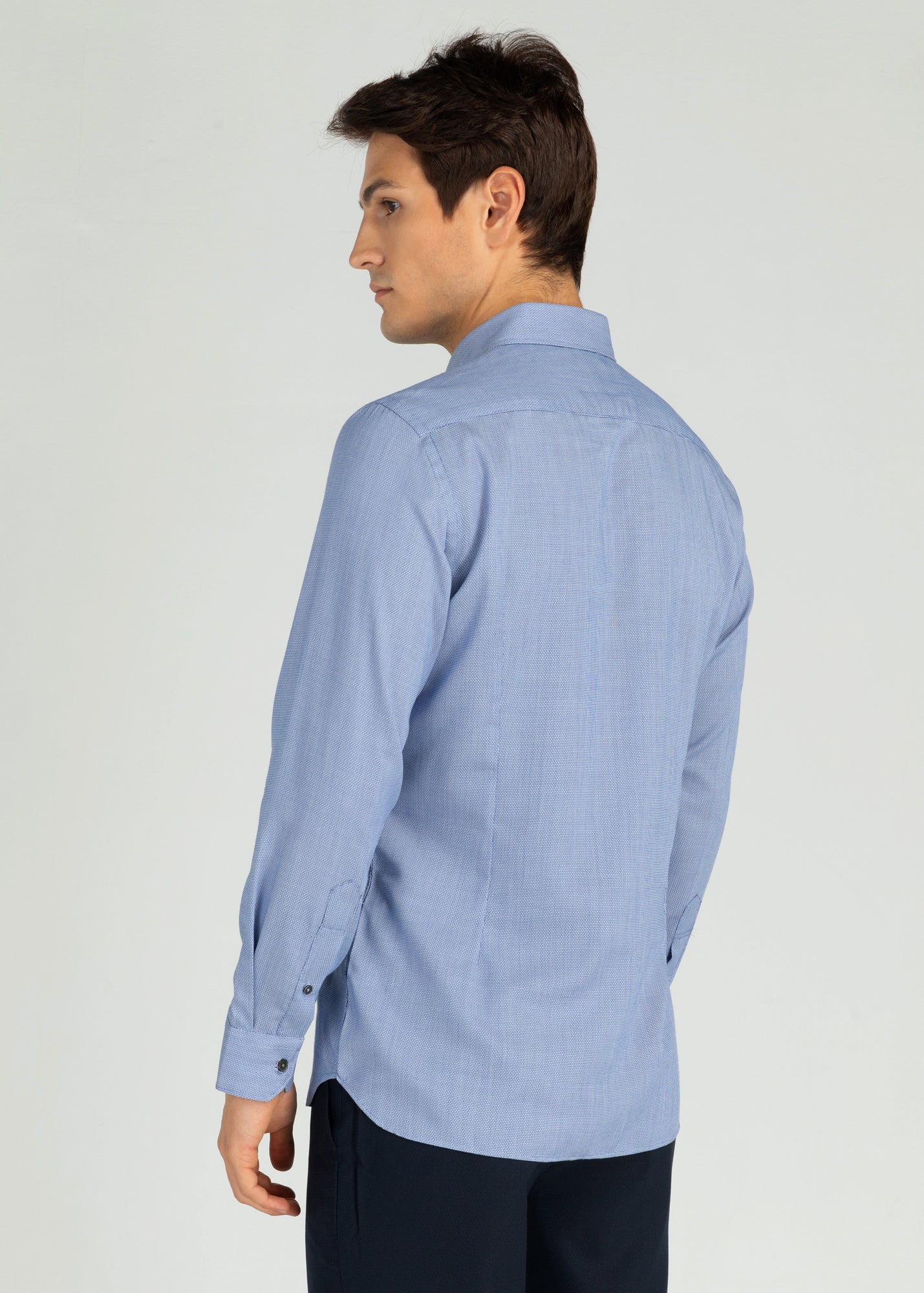 Bamboo Tech® Textured Dobby Shirt, Slim-fit