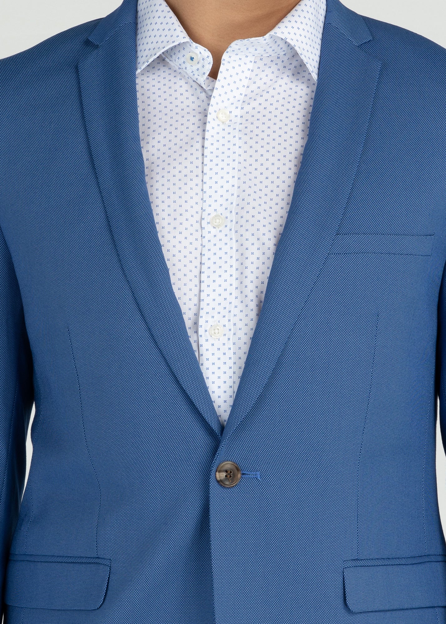 Extra-Slim Fit Suit Blazer in Patterned Stretch Fabric